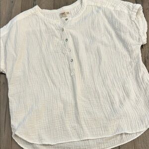 Faherty White Cotton Top